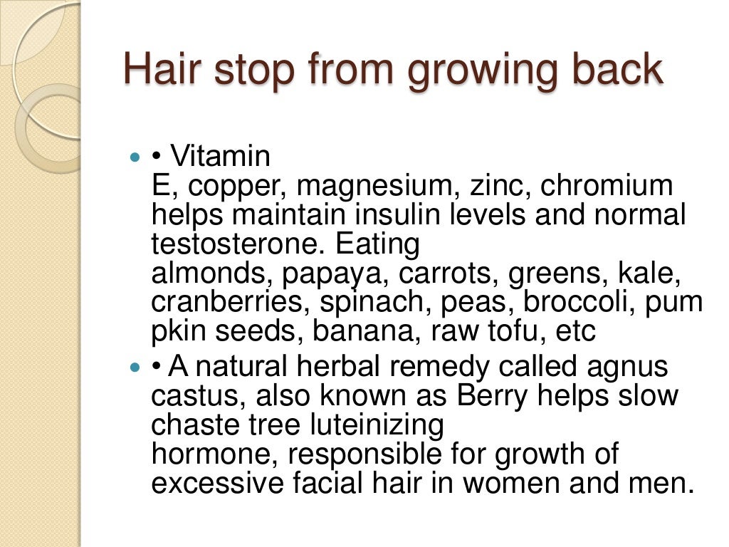 How To Stop Growing Facial Hair