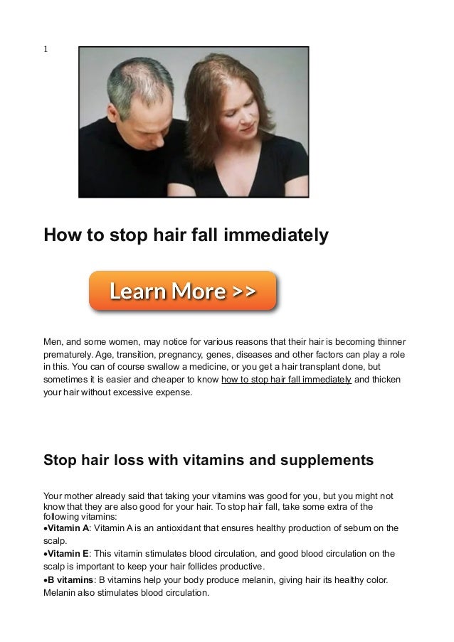 How To Stop Hair Fall Immediately