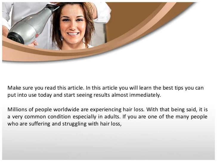 How To Stop Hair Loss
