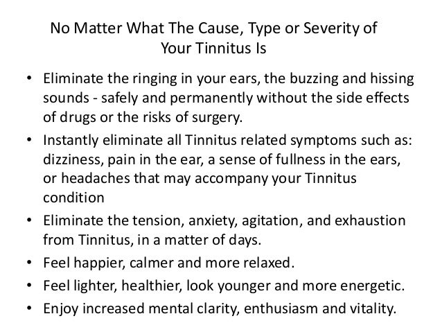 How to stop my ears from ringing