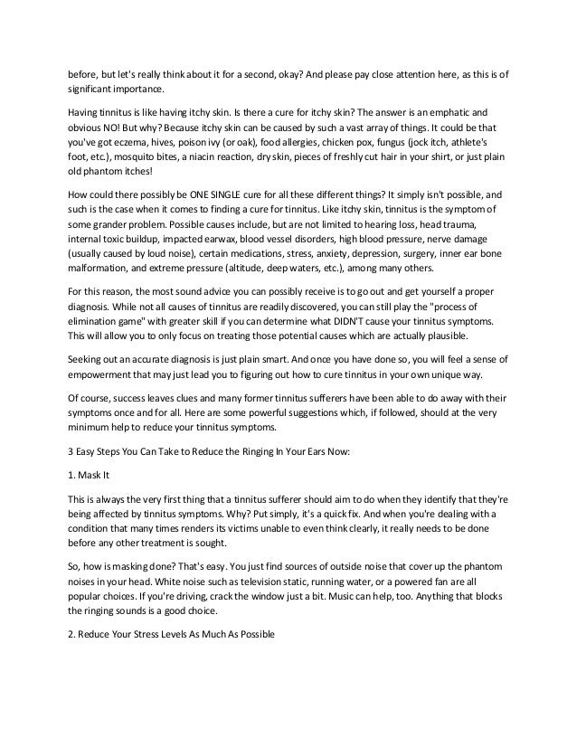 How To Stop Ringing in Ears 3 Easy Steps You Can Take to Reduce the Ringing in Your Ears Now