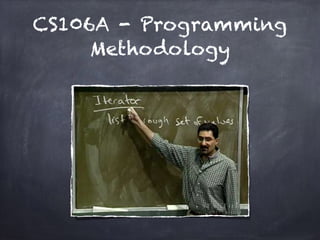 CS106A - Programming
Methodology
 