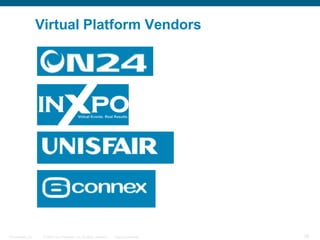 Virtual Platform Vendors




Presentation_ID    © 2006 Cisco Systems, Inc. All rights reserved.   Cisco Confidential   36
 