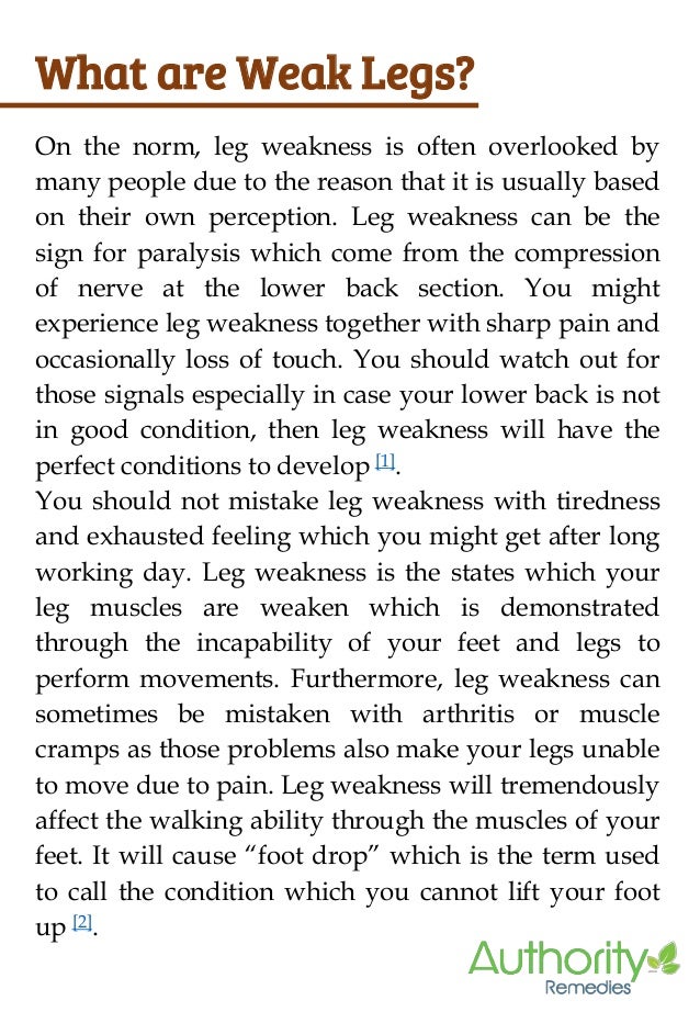The most effective ways to strengthen weak legs
