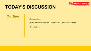 How to Structure a Computer Science Dissertation For a Doctoral Degree ...