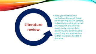 How to Structure a Dissertation | PPTX