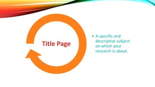 How to Structure a Dissertation | PPTX