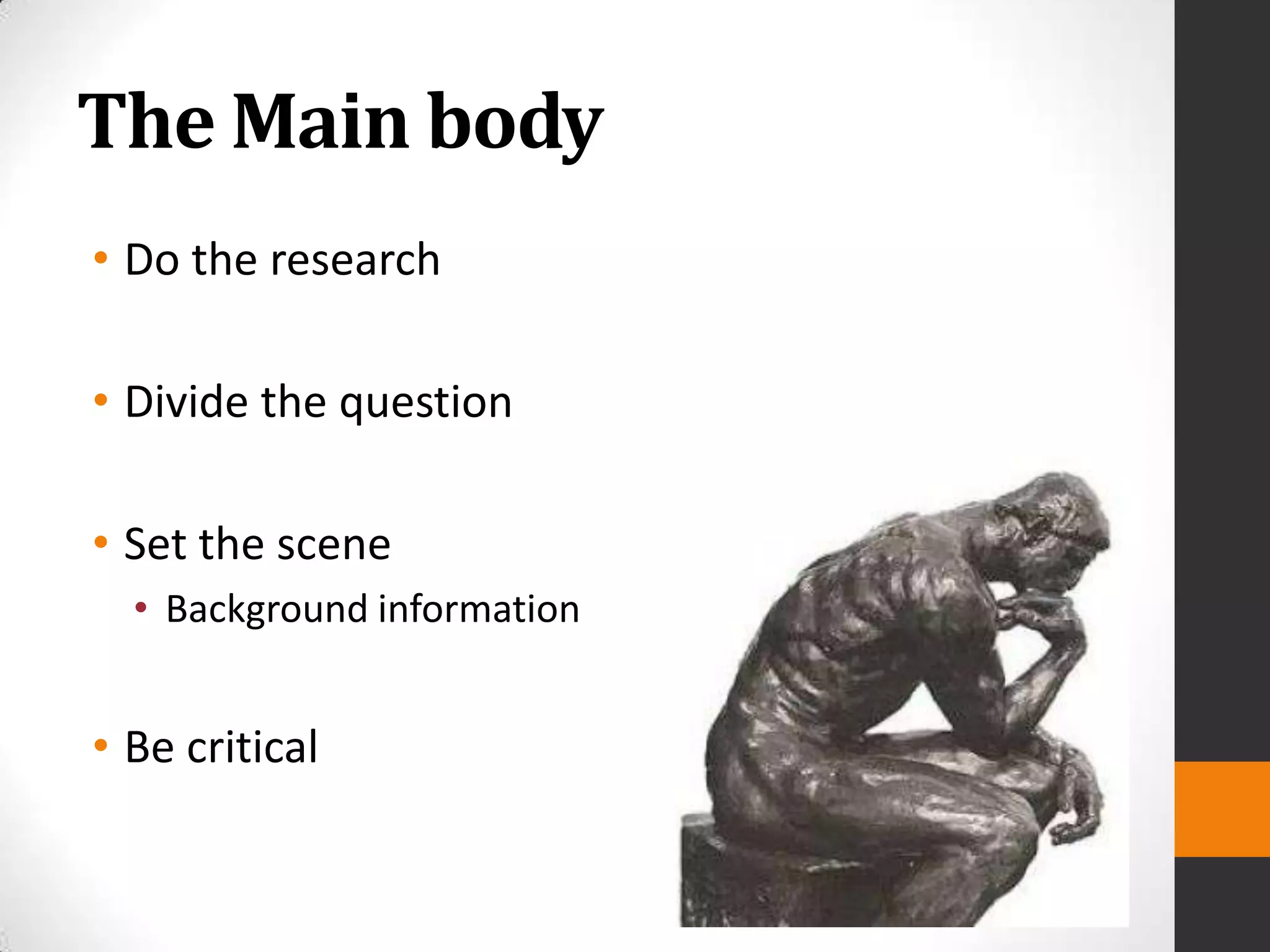 How to structure written work | PPTX