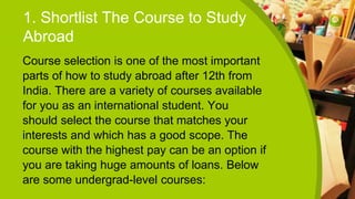 How To Study Abroad After 12th From India.pptx