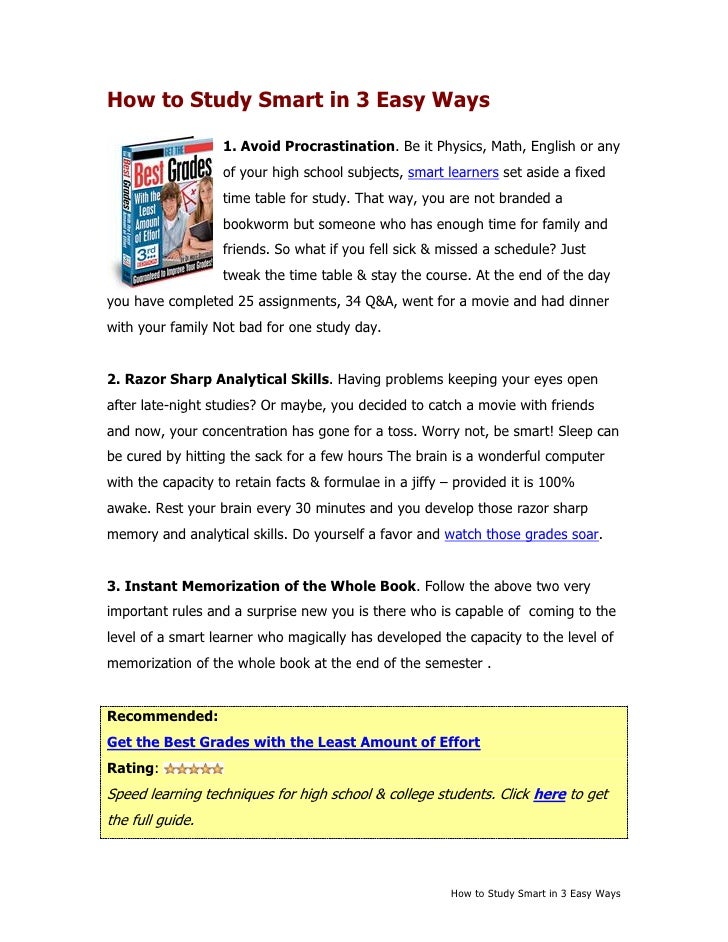How to study smart in 3 easy ways