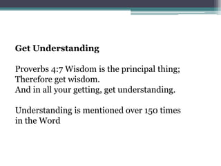 In All Your Getting How to study the bible | PPTX