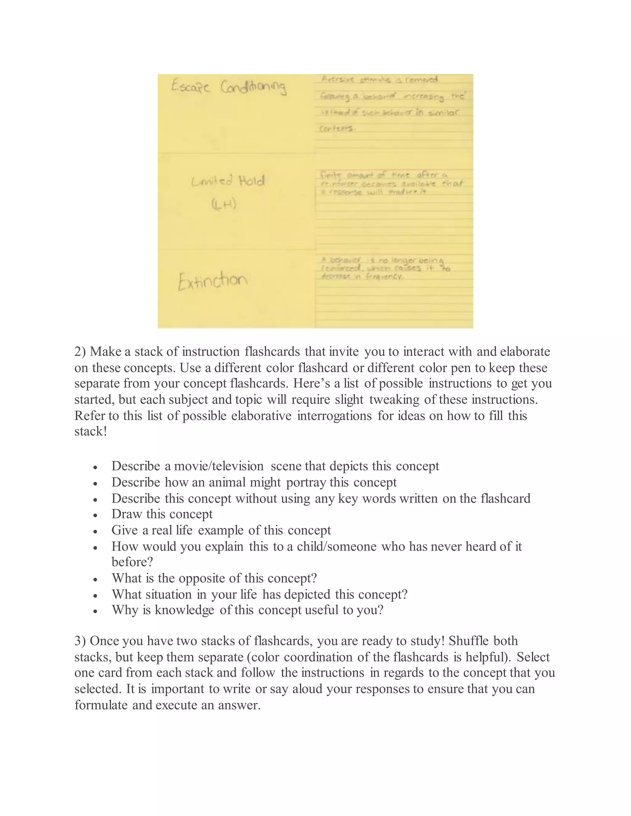 How to study with flashcards | DOCX