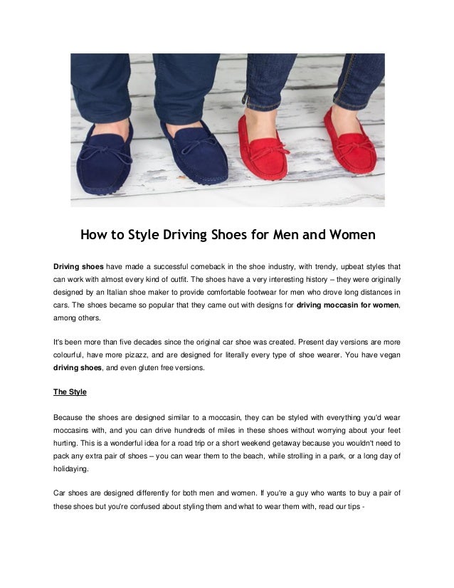 the driving shoe