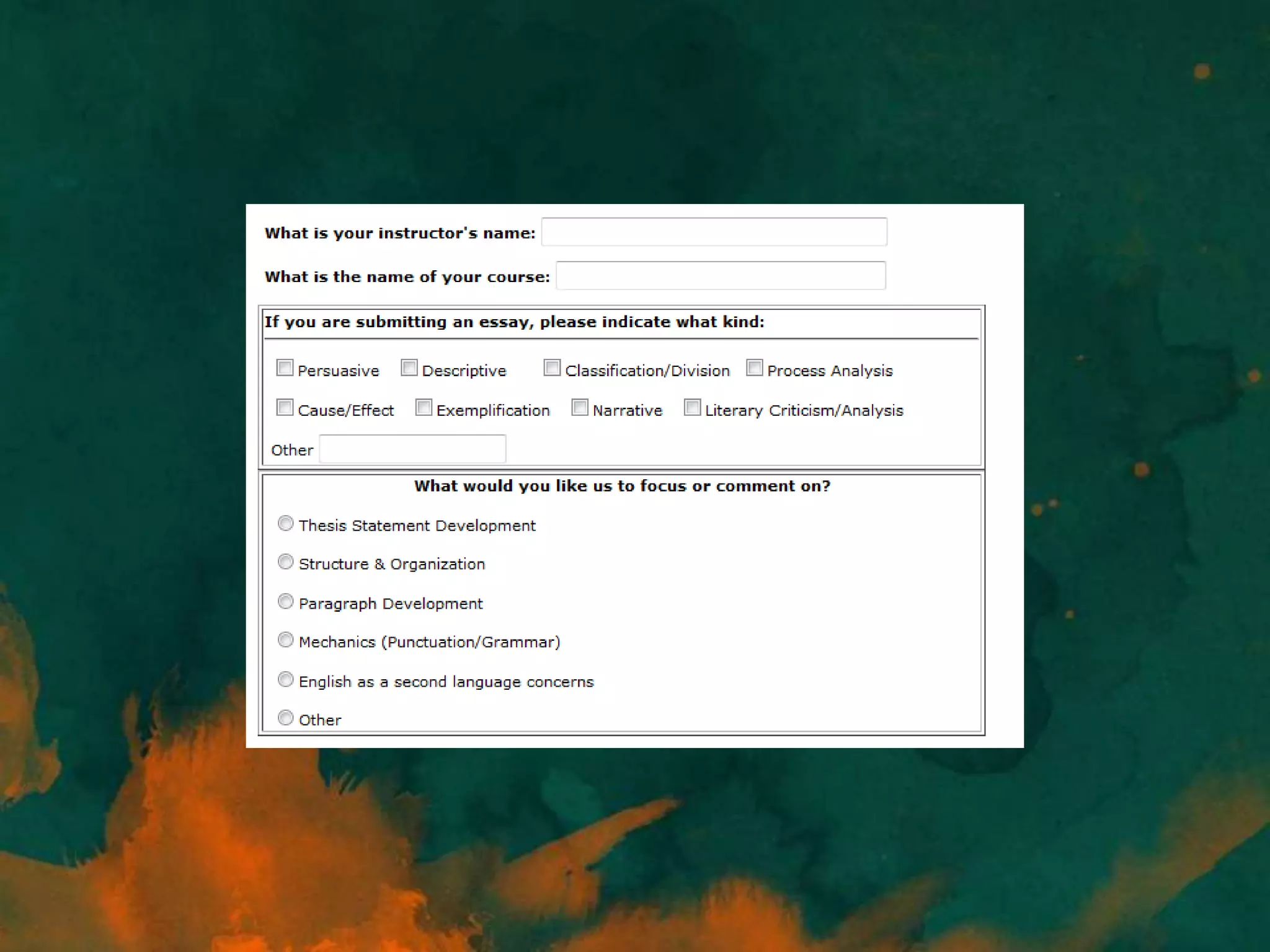 How to submit an essay