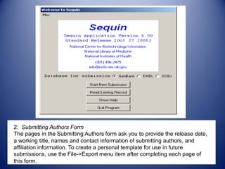 How to submit a sequence in NCBI