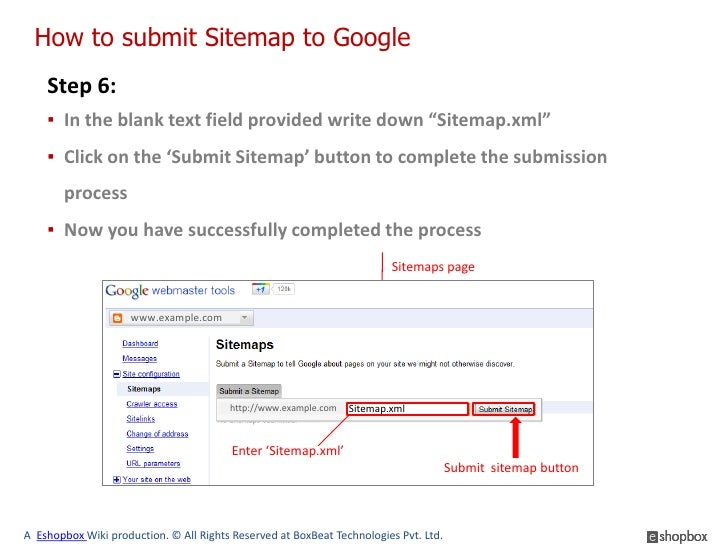 how to submit a sitemap to google