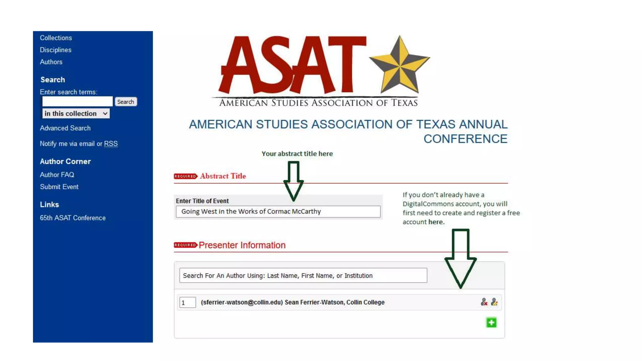 How to submit to ASAT 2022