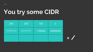 You try some CIDR
255 255 192 0
11111111 11111111 1100000 00000000
= /
 