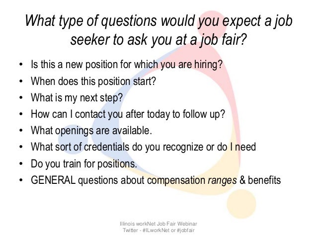 what to expect in a job fair