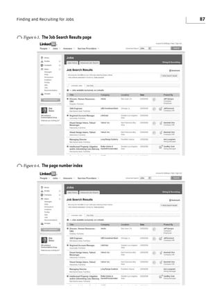 Finding and Recruiting for Jobs

o Figure 6-3.

The Job Search Results page

o Figure 6-4.

The page number index

87

 