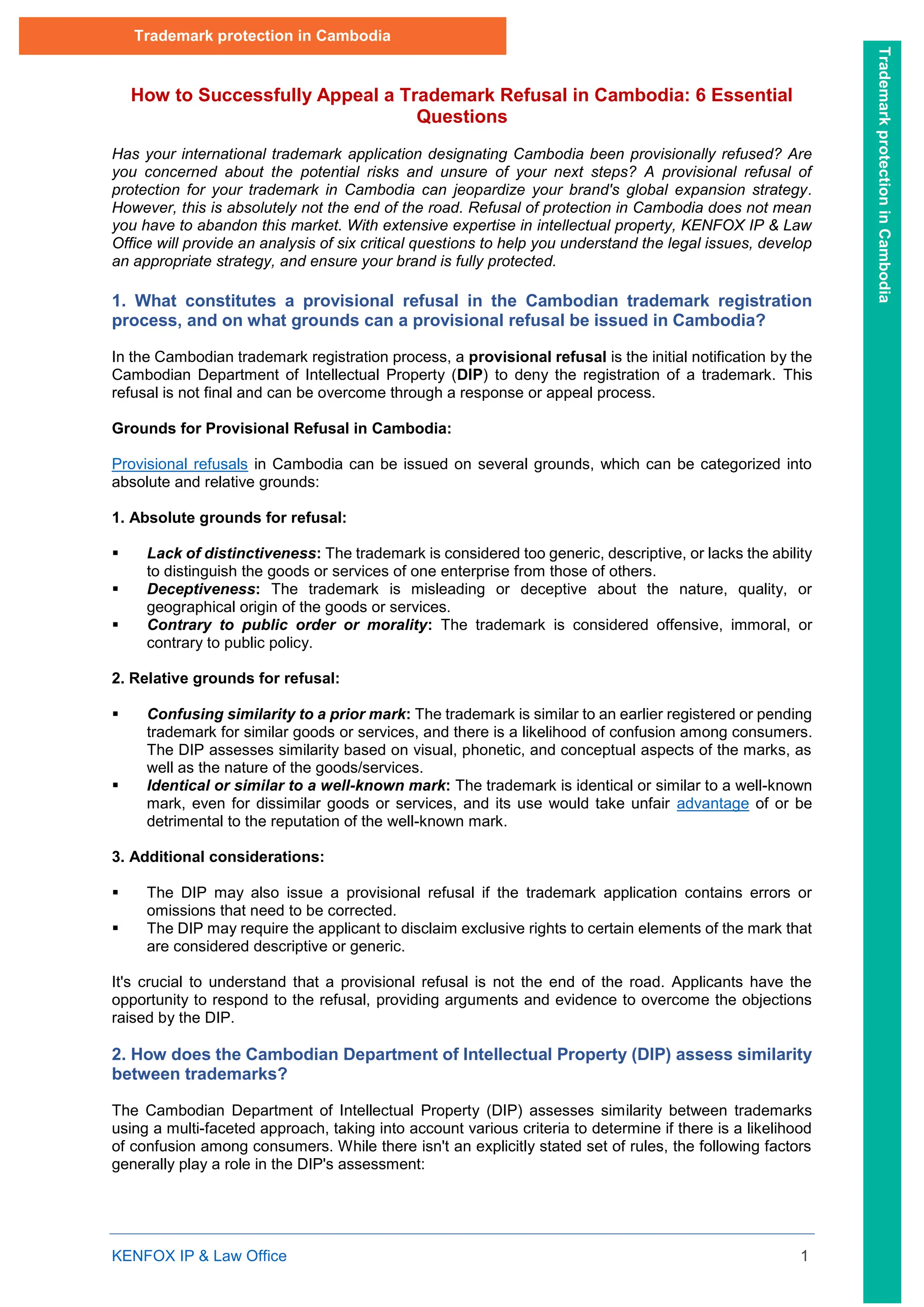 What To Know About Canadian Trademark Oppositions - Heer Law