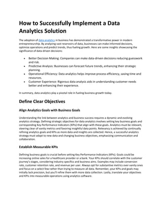 how to successfully implement a data analytics solution.pdf