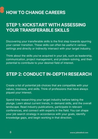 How to successfully navigate a career change | PDF