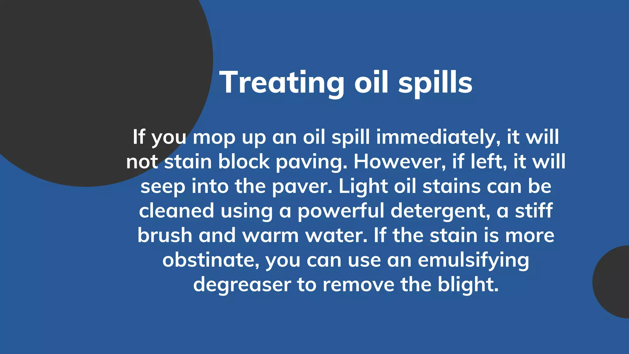 How to Successfully Remove Different Types of Stains from Block Paving