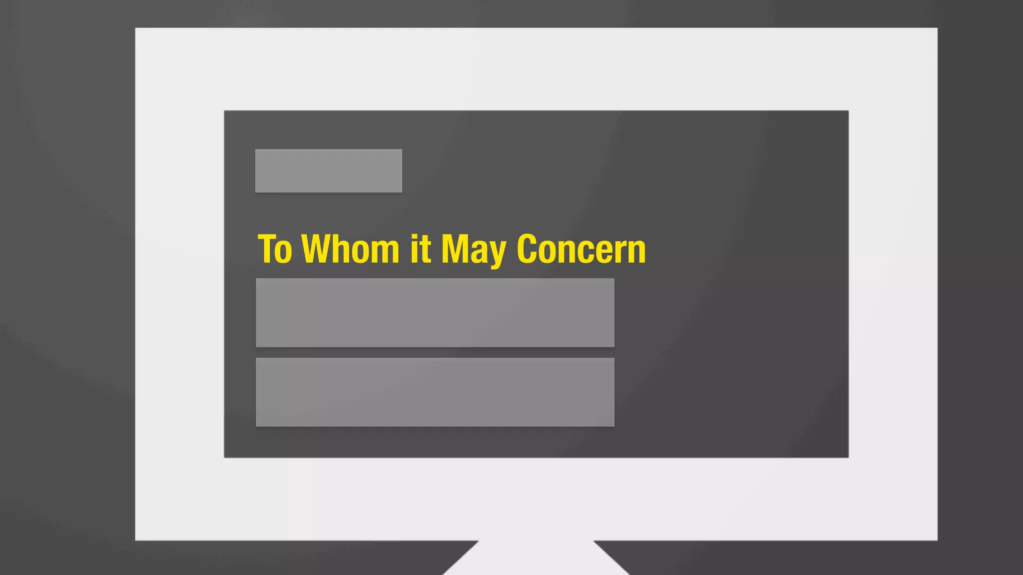 (and ask them to buy your stuff)
 