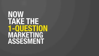 DO NOT
1.    track your marketing ROI (or use any analytics)
2.    align your sales & marketing
3.    segment your contact database
4.    attempt thought leadership

 