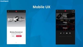Mobile UX
 