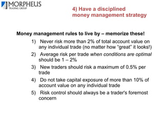 3) Have a clearly defined exit strategy

 