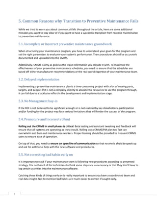 How to switch from reactive maintenance to preventive maintenance ...