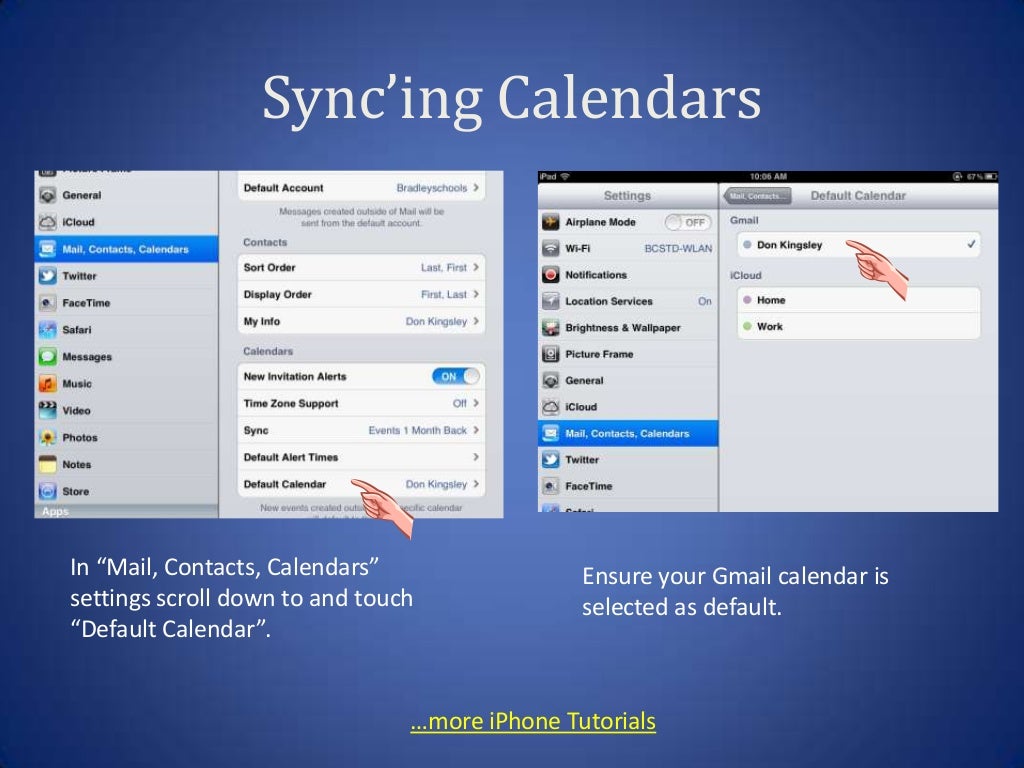 How to sync Outlook and iPad calendars