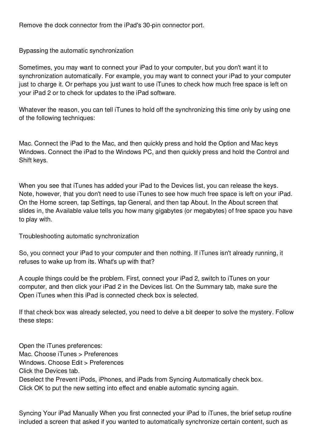 How To Synchronize Apple iPad 2