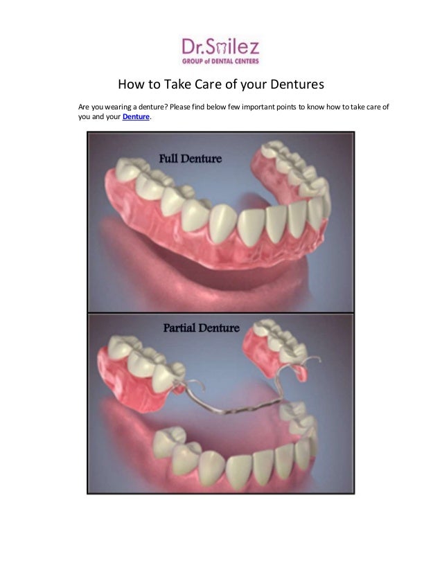 How to take care of your dentures