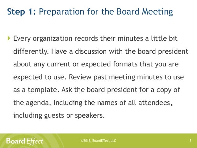 how to take minutes of a meeting