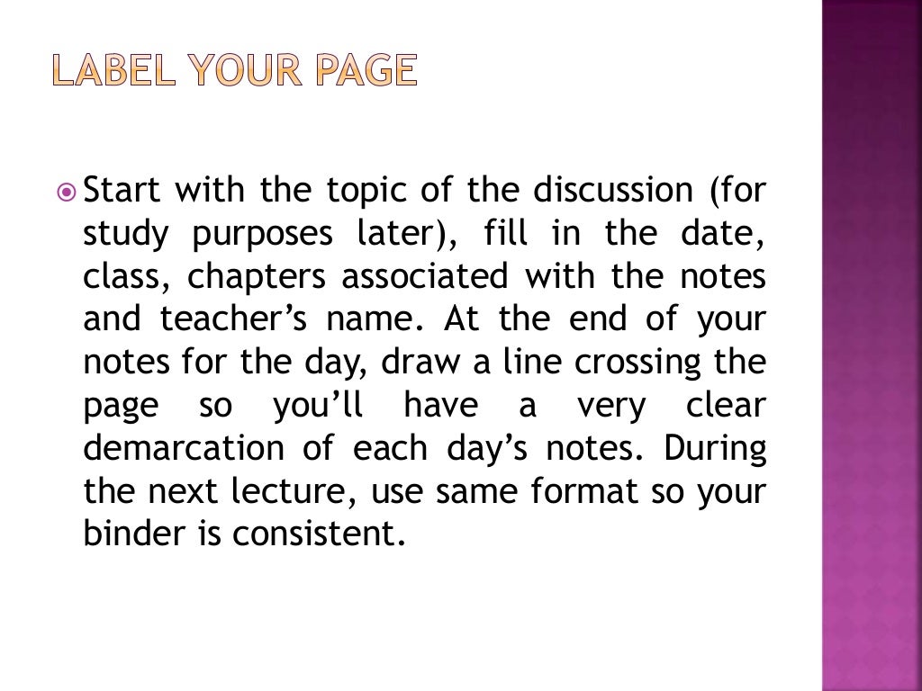 7 EASY STEPS TO TAKING DOWN NOTES