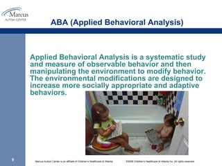 Modifying Environment. Examples Aba How to talk to parents about autism | PPT