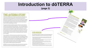 Introduction to dōTERRA
(page 2)
 