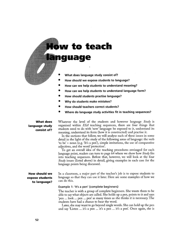 How to teach english by jeremy harmer