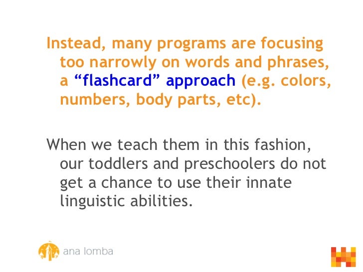 How to teach languages to toddlers and preschoolers