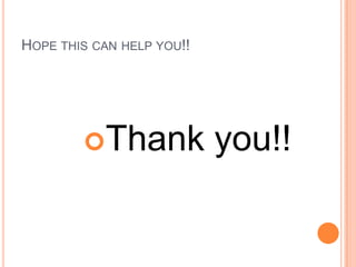 HOPE THIS CAN HELP YOU!!

Thank

you!!

 
