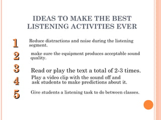 How to teach listening & vocabulary | PPT