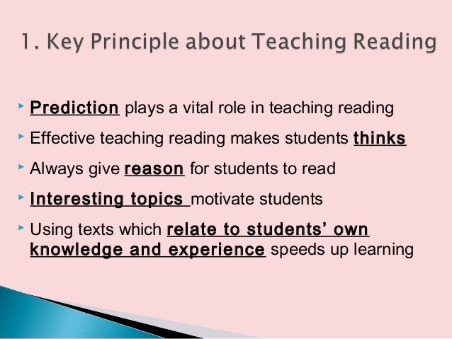 How do you teach reading?