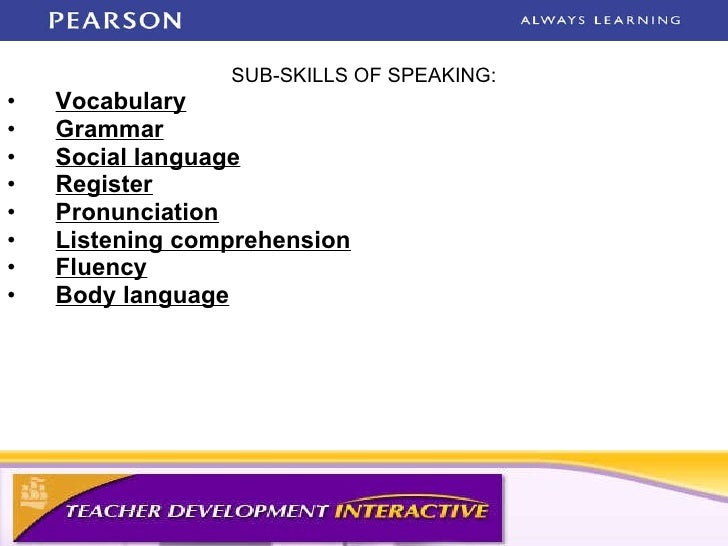 How to teach speaking