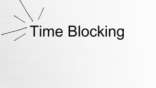 Time Blocking
 