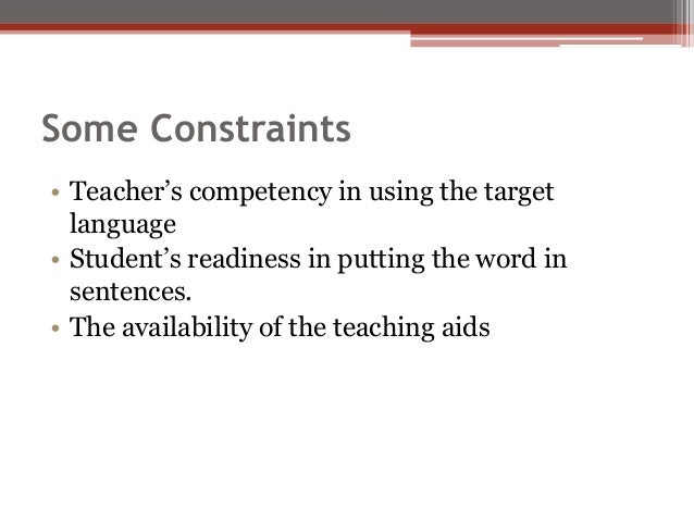 How to teach vocabulary using the direct method
