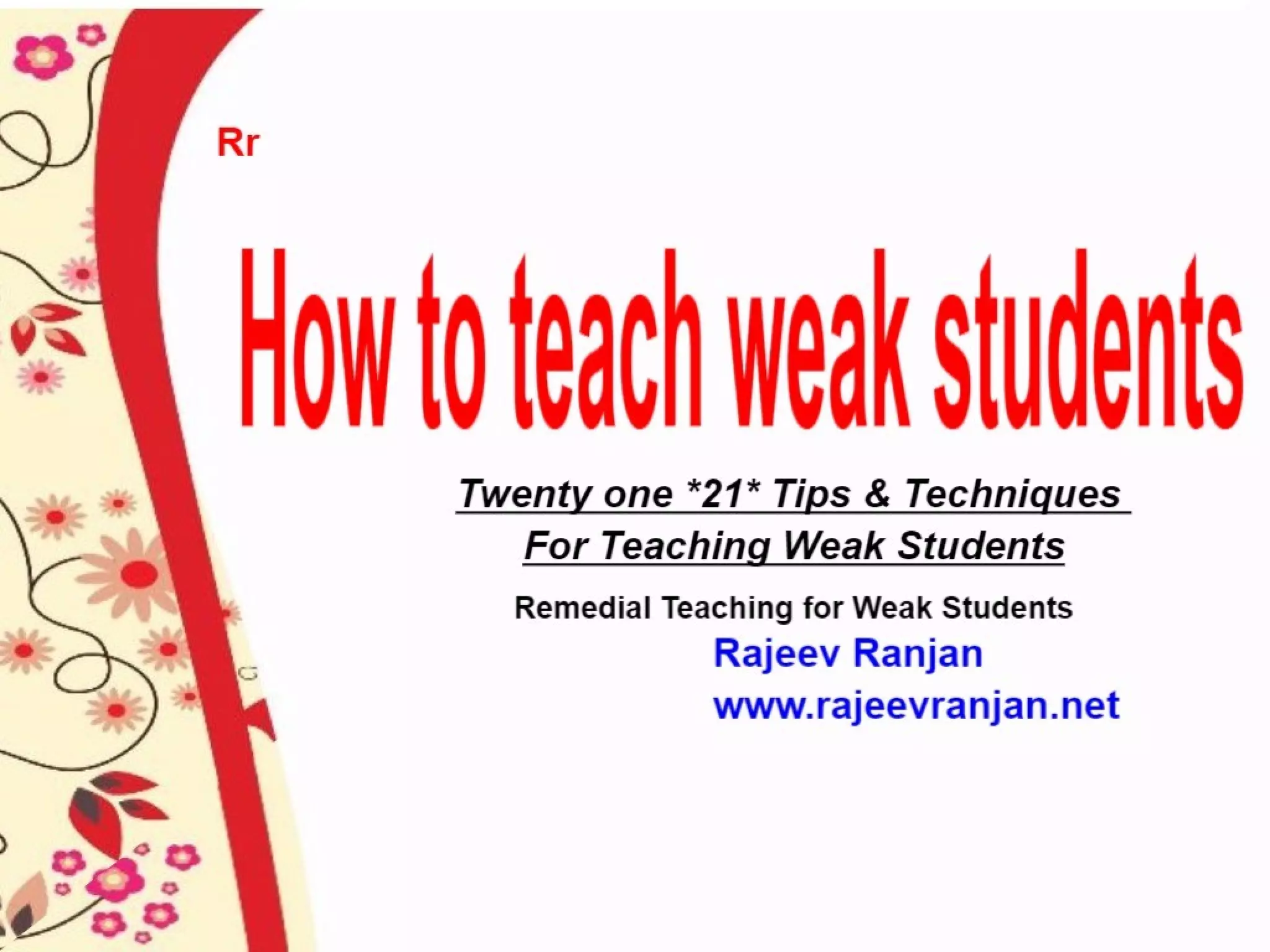 how-to-teach-weak-students-ppt