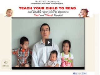 How to teach your kids to read ... please go to this link for more.... http://bit.ly/12MOmpK